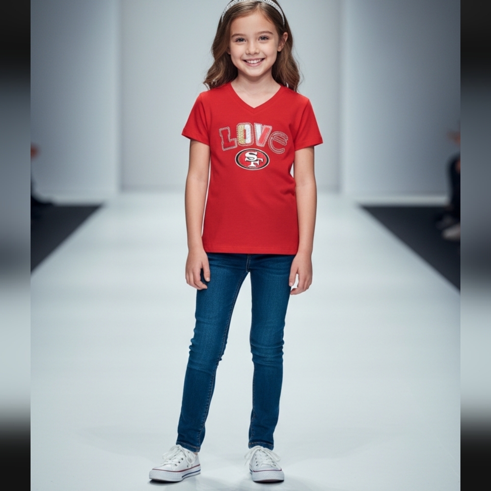 San Francisco 49ers Vneck Shirt - Picture 2 of 8